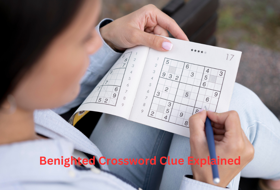 benighted crossword clue
